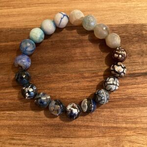 Handmade Funky Stone Beaded Bracelet